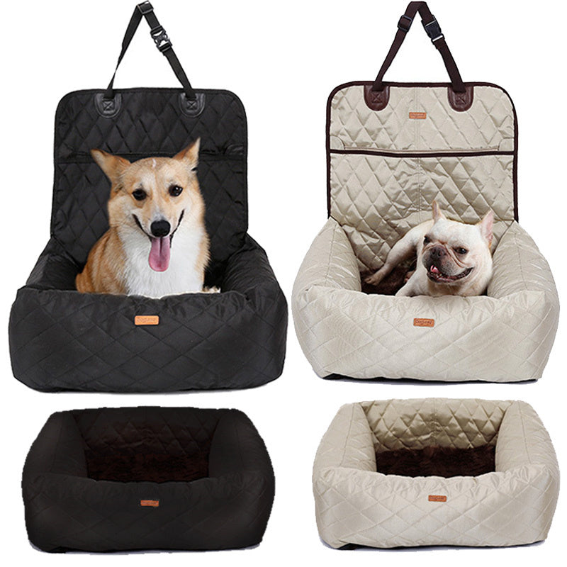 2 In 1 Pet Dog Carrier Folding Car Seat Pet Dog