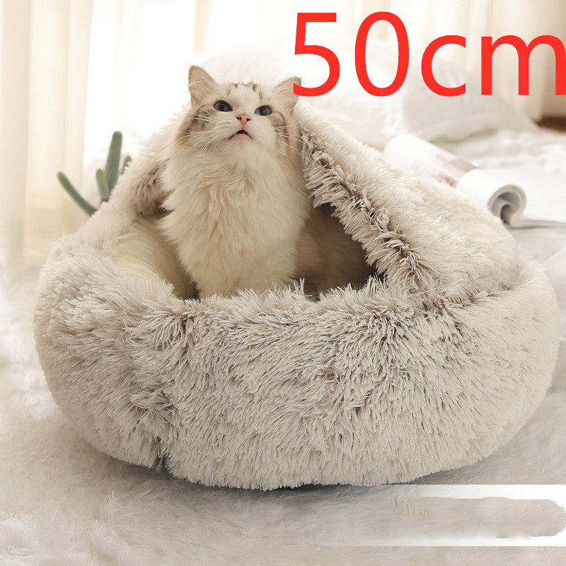 Round Plush Pet Bed