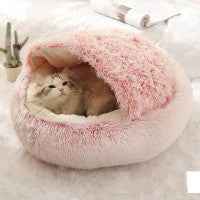 Round Plush Pet Bed