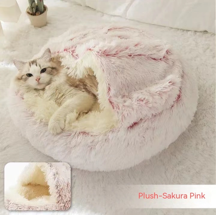 Round Plush Pet Bed