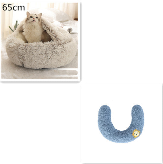 Round Plush Pet Bed