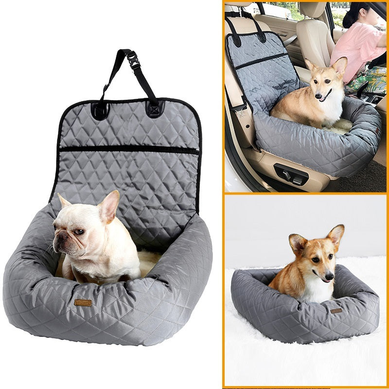 2 In 1 Pet Dog Carrier Folding Car Seat Pet Dog