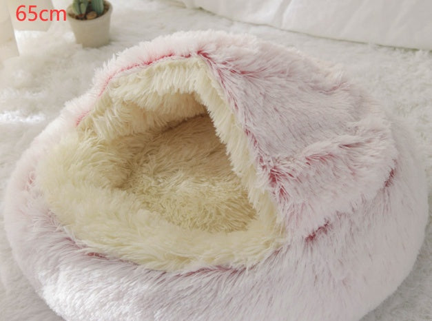 Round Plush Pet Bed