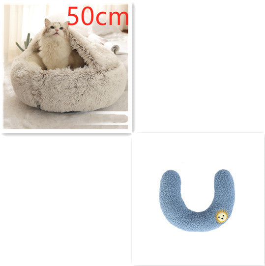 Round Plush Pet Bed