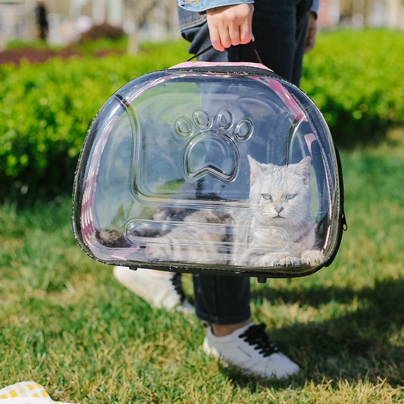 Paw Print Transparent Bag