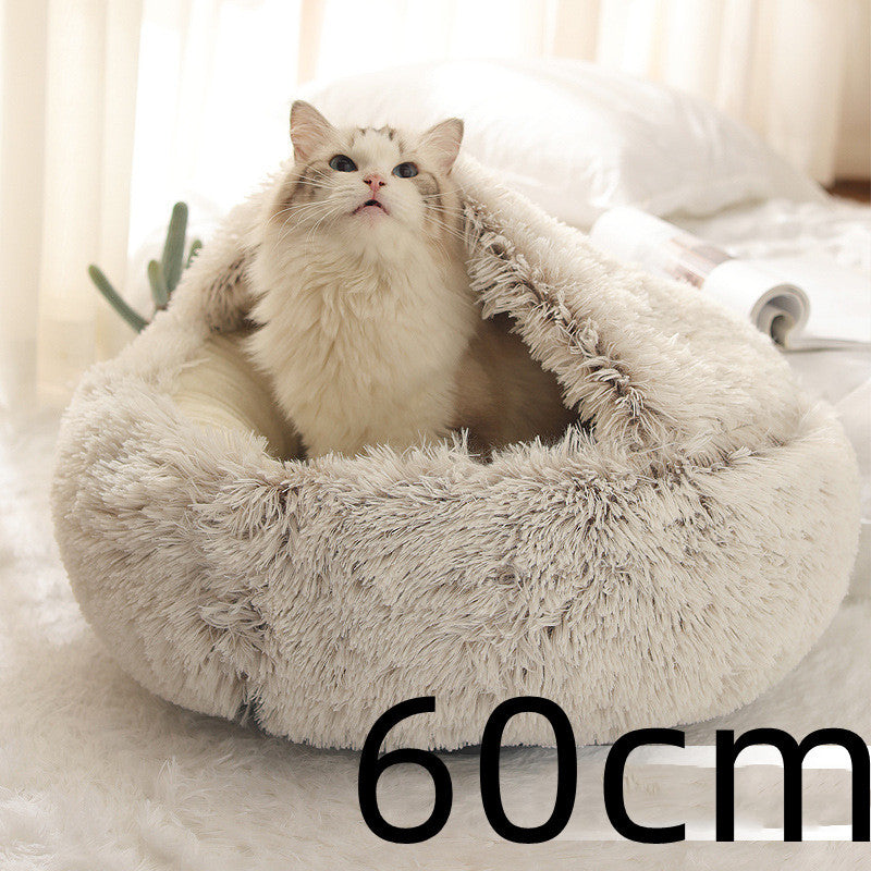 Round Plush Pet Bed