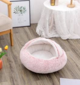 Round Plush Pet Bed